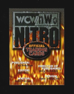 1999 Topps WCW/NWO Nitro Wrestling Official Trading Cards - You Pick