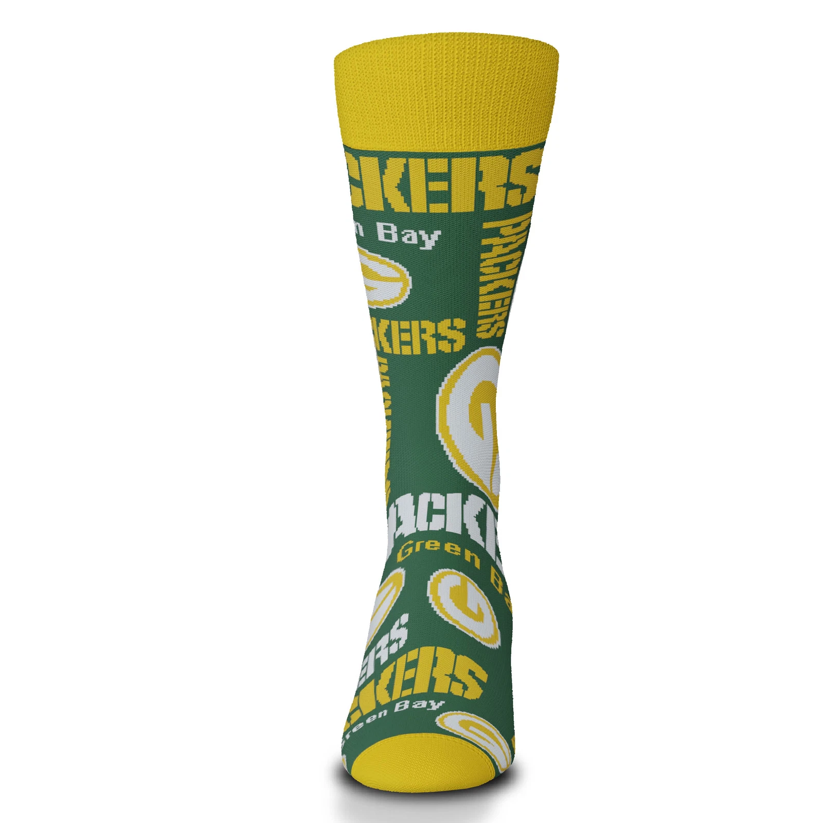 Green Bay Packers Wall to Wall Socks