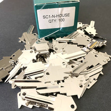 HOME-APARTMENT 100 KEY BLANKS SCHLAGE SC-1 HOUSE SHAPED REAL ESTATE-MORTGAGE