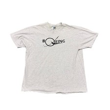 VTG Boeing Logo T Shirt Men's XL Distressed Airplanes Aviation Engineering 90s