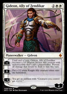 Gideon, Ally of Zendikar x1 - Battle for Zendikar - NM-Mint, English - Battle fo