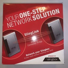 SlingLink Ethernet Connection Bridge Sling Media New Open Box See Pics E25
