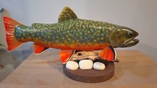 Wooden carved Brook Trout 