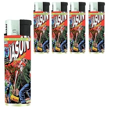 Halloween Horror Comic Jason 13th Set of 5 Electronic Butane Lighter