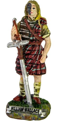 William Wallace Scottish Resin Figurine 9 cm in Height - Afbeelding 1 van 8