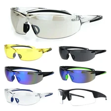 ANSI Z87.1 Warp Around Mens Shatterproof Safety Glasses U6