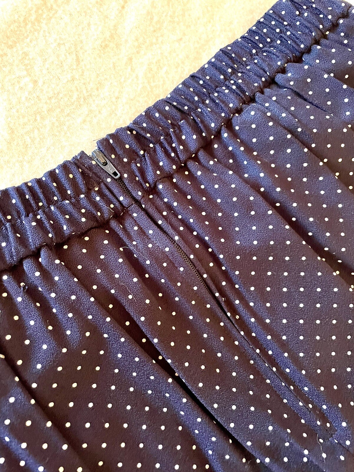 REAL Vintage Polka Dot Pleated Midi Skirt - VTG s… - image 11