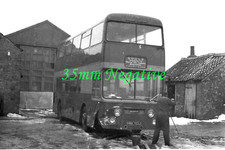 BLUE LINE RELIANCE SOUTH YORKSHIRE DAIMLER FLEETLINE BUS HWW763J 35mm NEG&COPYRI