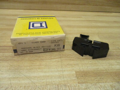 Square D 9080-KS-1 Terminal Block Section 9080KS1