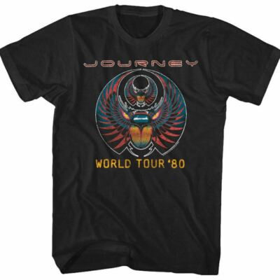 Journey Band 80'S World T00Ur Men'S T Shirt Rock Band Album