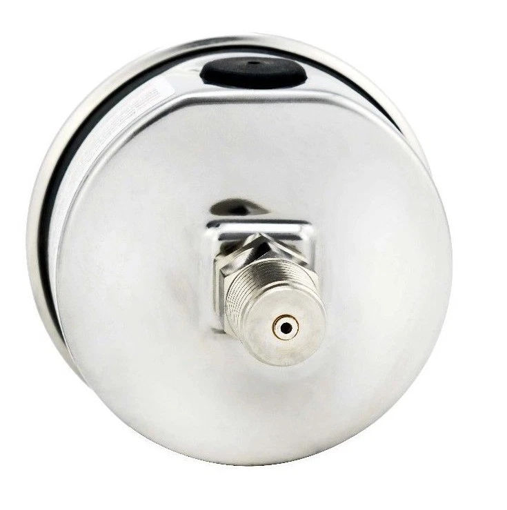 2"  Pressure Gauge, Stainless Steel Case, Liquid Filled, Back Mnt, 15 Psi - Image 3 of 4