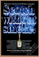 1976 Jameson Irish Whiskey bottle photo Scotch Without Smoke vintage print ad