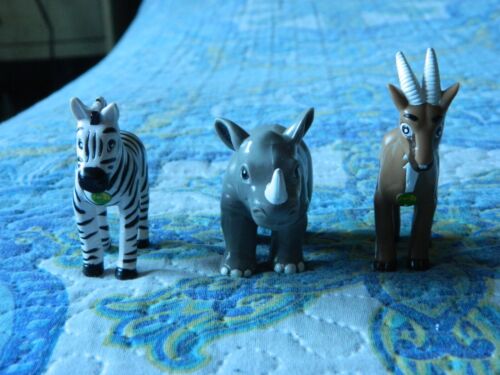 2006 Mattel Go Diego Go Toy Zebra Rhino Antelope