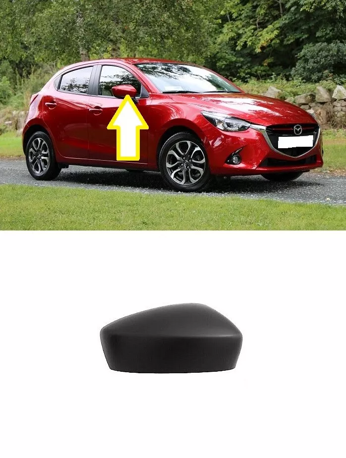 NEW WING MIRROR COVER CAP PRIMED RIGHT FOR MAZDA 2 14 18 MAZDA 3