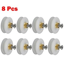 8 pièces rouleaux de porte de douche rainurés pour 22 portes vitrées 5 mm fon