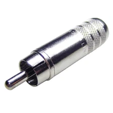 Switchcraft 3502A Long Body Cable End RCA Male Phono Connector- Solder Terminals