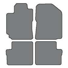 4pc Custom-fit Carpet Floor Mats-black For 2003-2008 Toyota Corolla