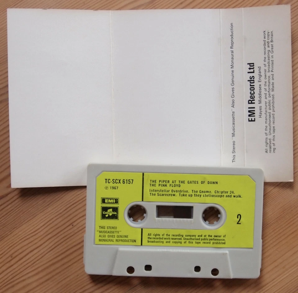 PINK FLOYD - PIPER AT THE GATES (EMI TC-SCX 6157) EARLY 70s UK CASSETTE TAPE VG+ - Image 3 of 4