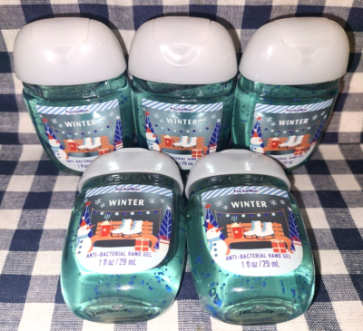 #ad #ad ALL NEW 5 Pack WINTER PocketBac Sanitizers 1 oz Bath amp; Body Works FREE SHIP $17.60