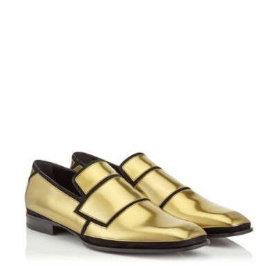 Jimmy Choo Men’s Gold/Black Formal Shoe Glitter flats Jimmy Choo Gold size 41 EU in Glitter - 32047611 main image 3
