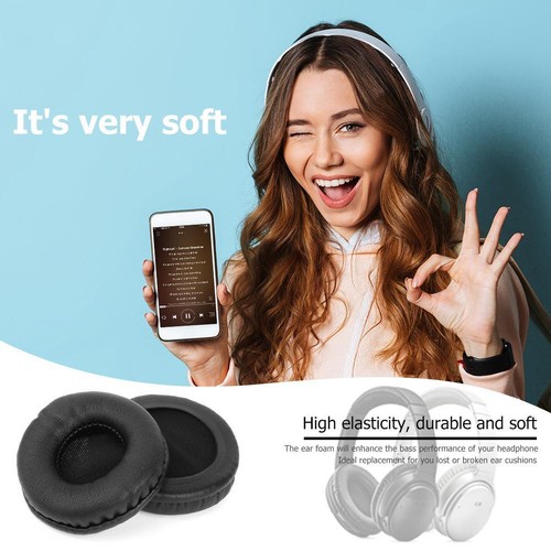 1 paio di paraorecchie in spugna di schiuma da 65 mm per cuffie ATH-SJ1 ATH-200A - Zdjęcie 5 z 7