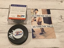Max Pacioretty Signed Autographed Team USA U.S.A Hockey Puck PSA DNA COA PROOF b
