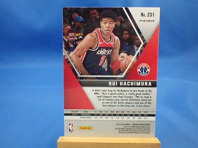 Rui Hachimura Mosaic 19-20 2019 RC Rookie #231 Fast Break Prizm | eBay