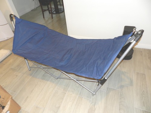 GreatLand HD Portable Hammock Camping Backyard Chair Blue Bag Included GRG