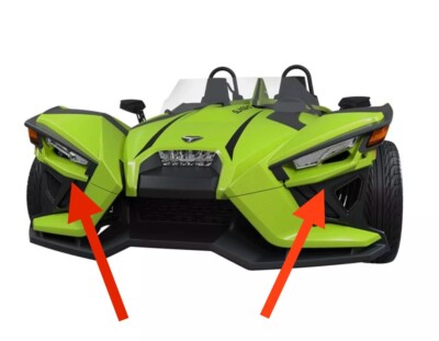 Polaris Slingshot Liquid Lime Painted Front Upper Accent Panel 2884604-772