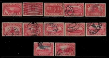 US Scott Q1-12 Parcel Post Stamps Complete Set Used SCV $183.60
