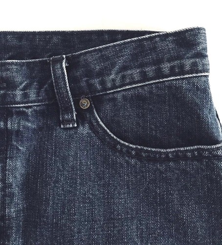 Free People Beat Of The Music Mini Denim Skirt Size 6 Blue Cotton Frayed Hem - Picture 6 of 9