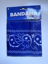 Amscan Bandana 20x20 Inch. Blue Z81 