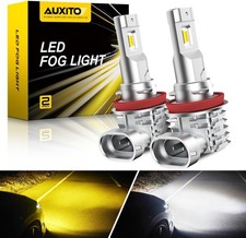 AUXITO H11 H8 H16 Switchback LED Fog Light Bulbs, 6500K White/3000K Amber