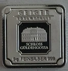 New ListingRare Geiger Edelmetalle 5g Silver Bar .999 Fine Schloss Güldengossa