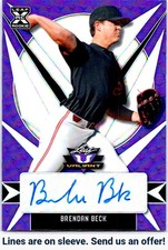 2021 Leaf Valiant #BA-BB2 Brendan Beck Purple