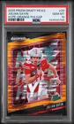 2025 Panini Prizm Draft Picks Football Orange Pulsar Julian Sayin #20 PSA 8