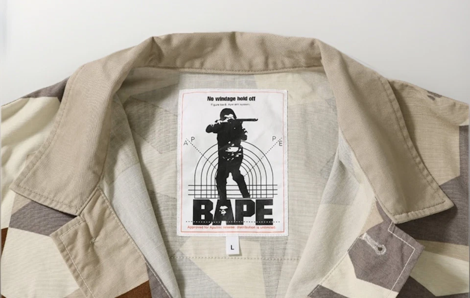 Bape OG NIGO 1st Splinter Camo Military Jacket L Japan Never Worn - Image 3 of 3