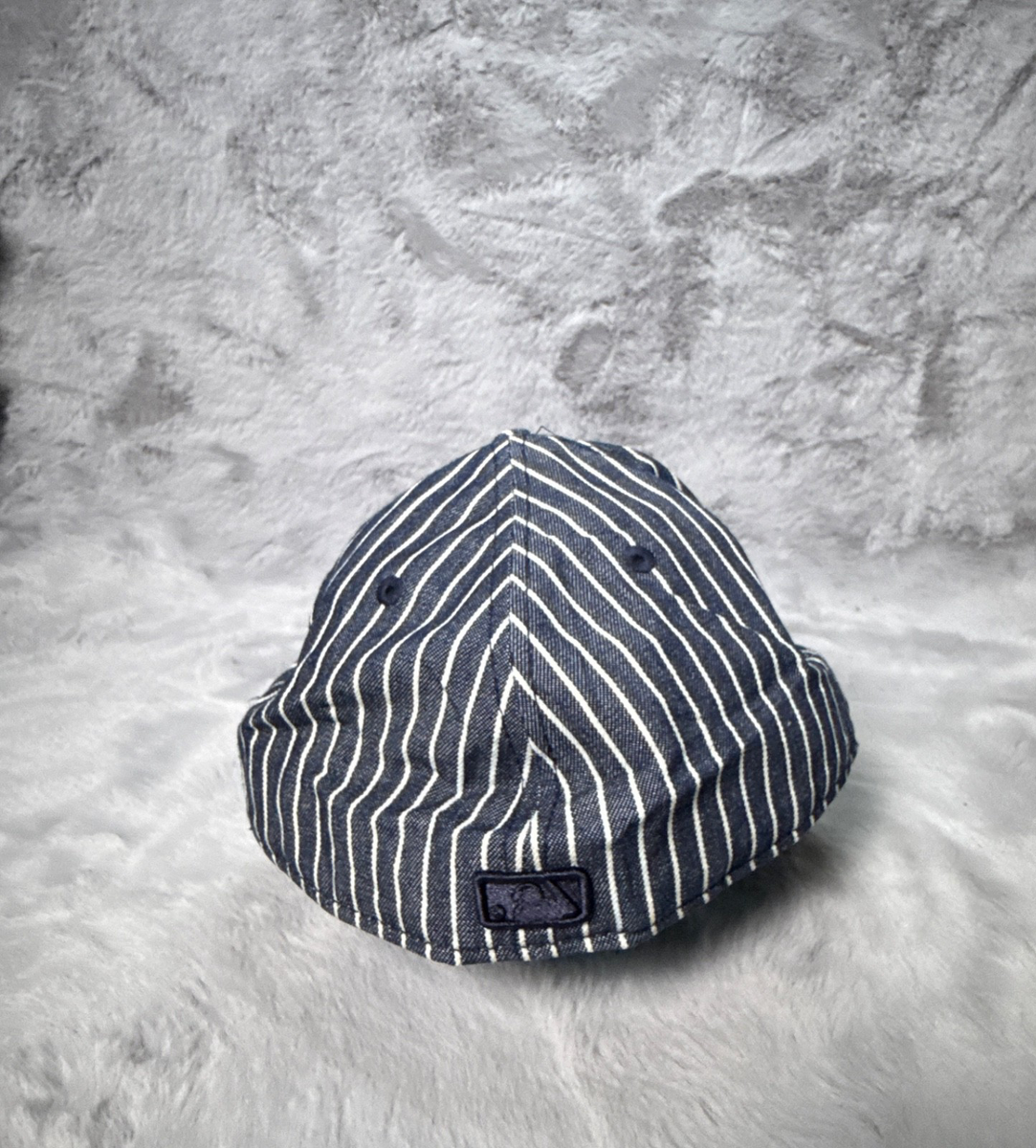 Vintage New York Yankees Hat Cap 8 Pin Stripe New Era Blue Tags