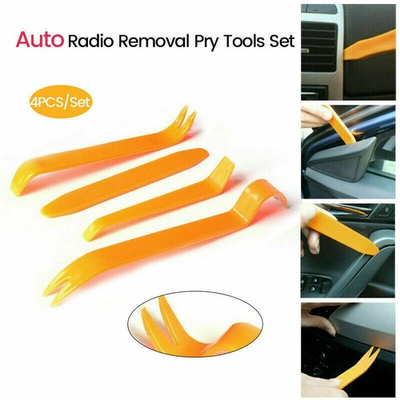 #ad #ad 4Pcs Car Trim Removal Tool Set Hand Tools Pry Bar Panel Door Interior Clip Kits $0.99