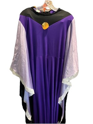 Disney Snow White EVIL QUEEN purple Black Witch DRESS Villain Womens Long Flowy
