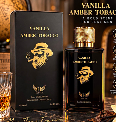 Hunter Vanilla Amber Tobacco Eau de Parfum Spray 3.4 fl oz Long Lasting