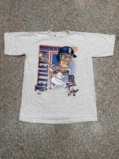 Shirt Detroit Tigers 1994 Mickey Tettleton short sleeve T shirt Ash Color HN1623