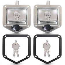 Tutor Auto 2-Pack T-Handle Latches, Truck Bed Tool Box Latch with Highly Poli...