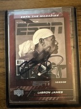 Lebron James Signed Upper Deck ESPN The Magazine Card COA Cleveland Cavaliers