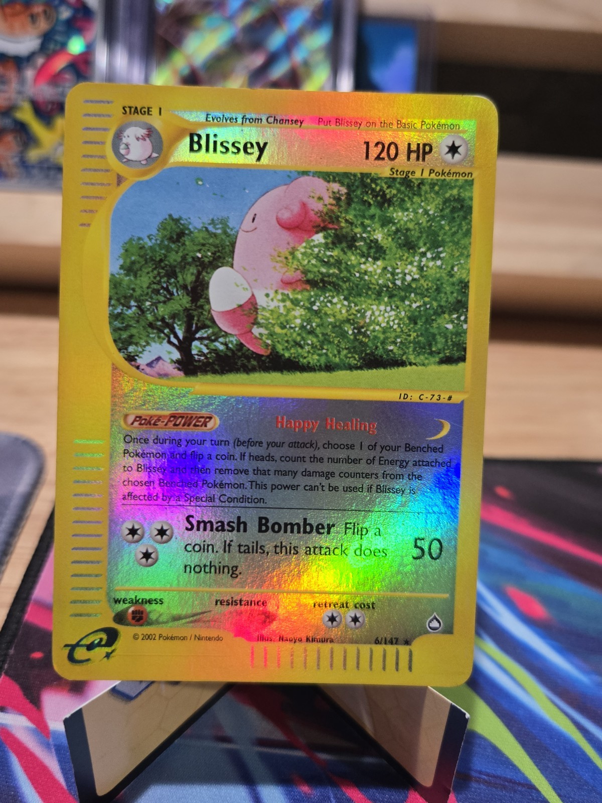 Pokemon Aquapolis Blissey 6/147 Reverse Holo Rare NM