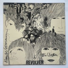 SIGNIERTES KLAUS VOORMANN PATTI BOYD THE BEATLES REVOLVER VINYL-ALBUM SELTEN AUTHENTISCH