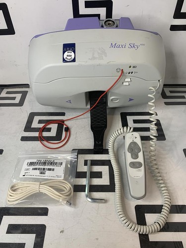Arjo Maxisky 600 Maxi Sky Patient Lift Ceiling Hoist Electric 600lb. GOOD BATT.