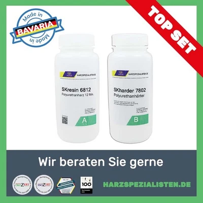 Aktion SET PUR Resin 2K Gießharz 12 min Polyurethan 1 kg Cast Resin hellbeige - Bild 1 von 3