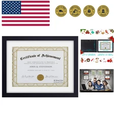 Document Frame Certificate Frames Made of Solid Wood High Definition Glass an...