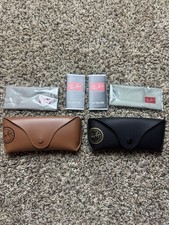 Ray Ban Universal Black  Brown Soft Case for Sunglasses  Eyeglasses with Cloth
